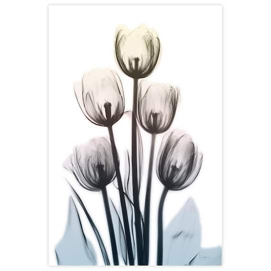 Empire Art Direct 32" x 48" Springing Tulips Frameless Free Floating Printed Tempered Glass Wall Art